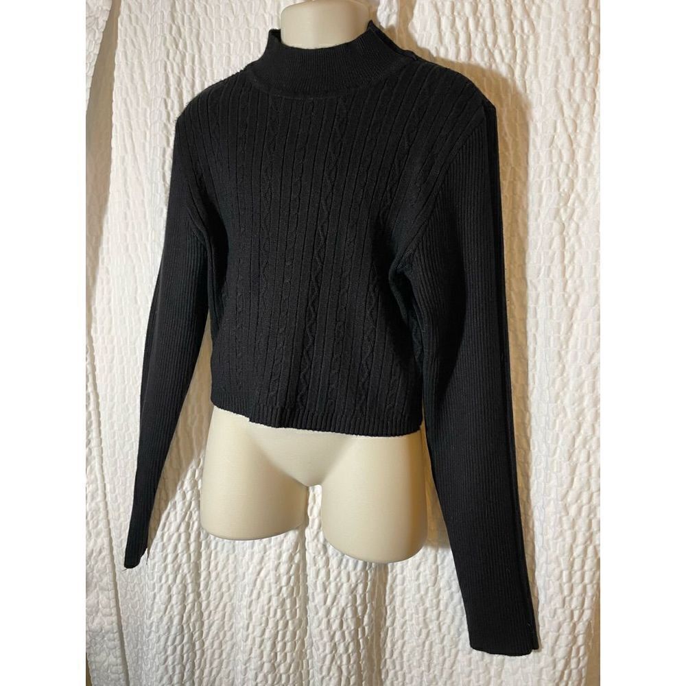 Almost famous girls long sleeve crop top (#404)